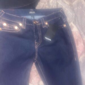 True religion Jennie curvy mid rise super skinny size 27 dark wash